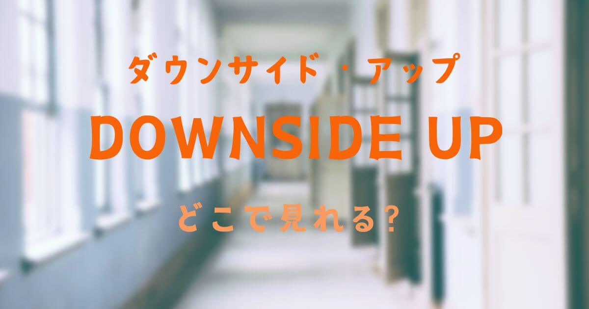 【映画】ダウンサイドアップはどこで見れる？配信＆DVD情報まとめ