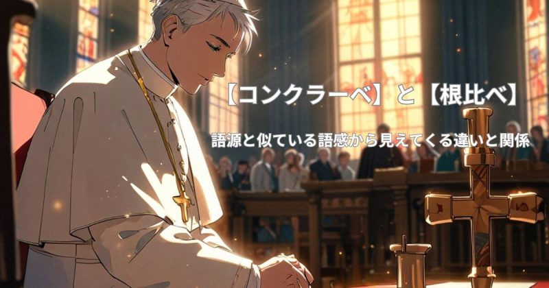 【コンクラーベ】と【根比べ】語源と似ている語感から見えてくる違いと関係